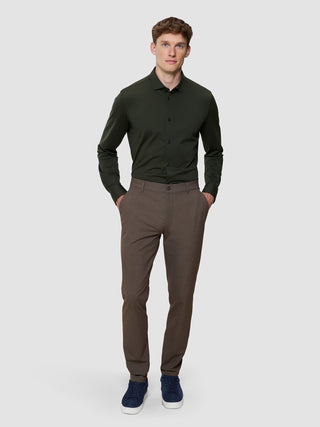 Essential Pants Slim Saddle Brown Melange