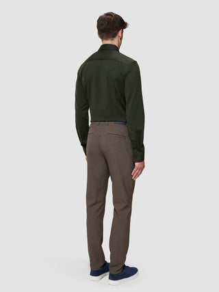 Essential Pants Slim Saddle Brown Melange