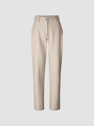 Essential Pants Straight Toffee Check