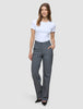 Women's Essential Pants Straight Dark Grey Melange