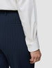Essential Pants Straight Navy Pinstripe