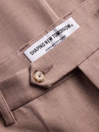 Essential Suit Pants Regular Dusty Lilac Melange