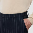 Essential Suit Pants Relaxed Fit Navy Stripes