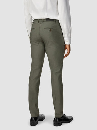 Essential Suit Pants Slim Green Melange