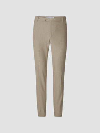 Essential Suit Pants Slim Beige Melange