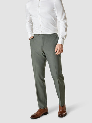 Essential Suit Pants Regular Green Melange