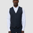 Essential Vest Navy Stripes