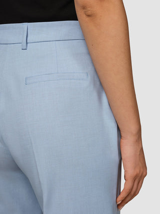 Essential Pants Wide Sky Blue Melange