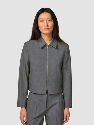 Essential Set Short Zip Jacket & Wide Pants