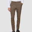 Essential Suit Pants Slim Saddle Brown Melange