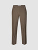 Essential Suit Pants Relaxed Fit Saddle Brown Melange
