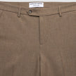 Essential Suit Pants Relaxed Fit Saddle Brown Melange