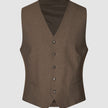 Essential Vest Saddle Brown Melange