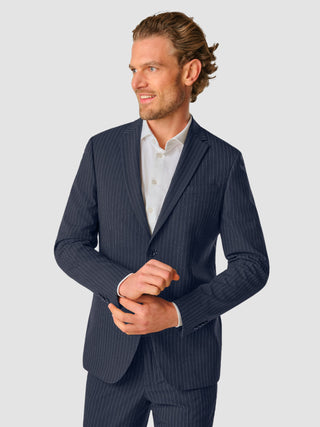 Essential Suit Navy Pinstripe