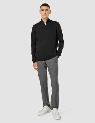 Everyday Knit Half Zip Black