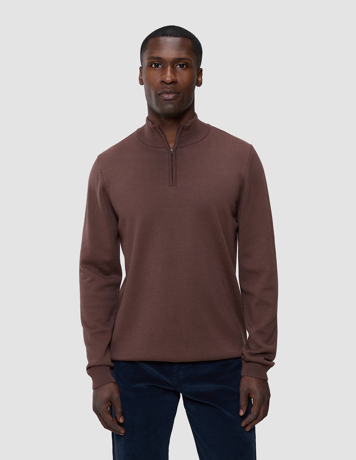 Everyday Knit Half Zip Espresso
