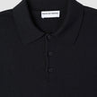 Everyday Knit Long Sleeve Polo Black