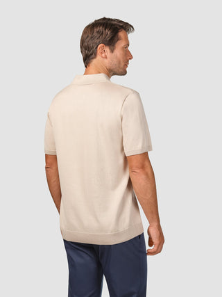 Everyday Knit Short Sleeve Polo Birchwood