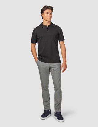 Everyday Knit Short Sleeve Polo Black