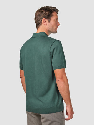 Everyday Knit Short Sleeve Polo Shadow Green
