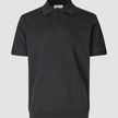 Everyday Knit Short Sleeve Polo Black