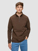 Everyday Half Zip Saddle Brown