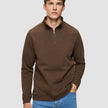 Everyday Half Zip Saddle Brown