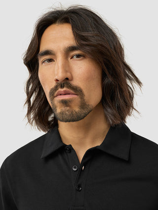 Evolve Pique Polo Black