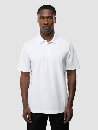 Evolve Pique Polo White