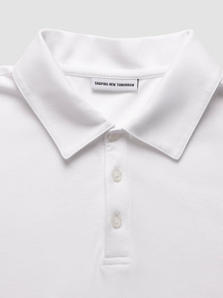 Evolve Pique Polo White
