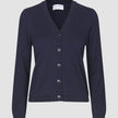 Fine Knit Cardigan Navy