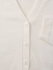Fine Knit Cardigan Off White