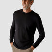 Fine Knit Crewneck Black