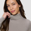 Fine Knit Turtleneck Dark Sand