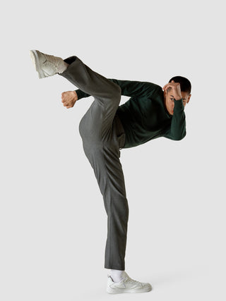 Heavy Edition Pants Regular Dark Grey Melange