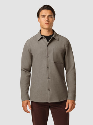 Heavy Edition Transitional Overshirt Khaki Melange