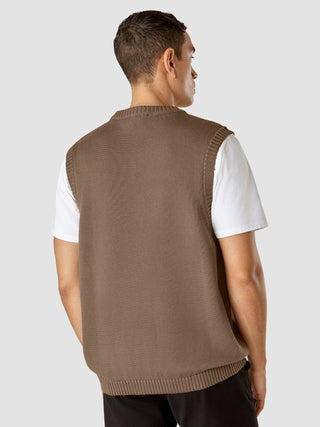 Heavy Knit Vest Mocha