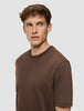 Heavy Box Fit T-shirt Saddle Brown