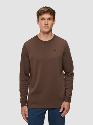 Lightweight Crewneck Saddle Brown