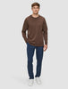 Lightweight Crewneck Saddle Brown