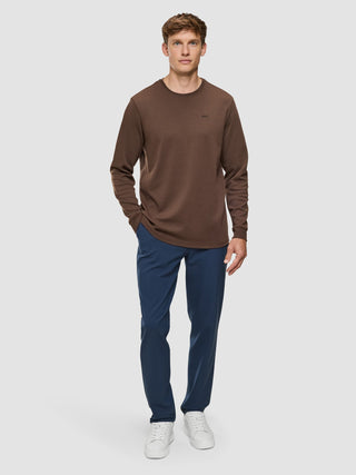 Lightweight Crewneck Saddle Brown