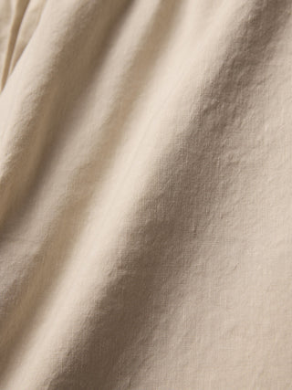 Linen Set Sandy Beige Short Sleeved Shirt & Relaxed Pants