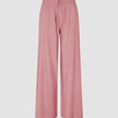 Linen Set Dusty Cerise Long Sleeved Shirt & Relaxed Pants