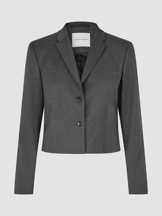 Women Skye Short Blazer Charcoal Melange