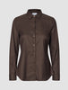 Women's Oxford Shirt Espresso Slim