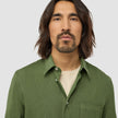 Refined Linen Long Sleeve Shirt Clover Green