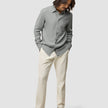 Refined Linen Long Sleeve Shirt Stone Grey