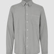 Refined Linen Long Sleeve Shirt Stone Grey