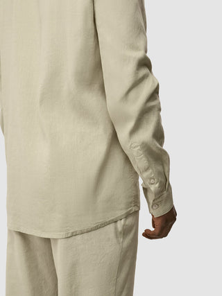 Refined Linen Long Sleeve Shirt Soft Sand