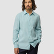 Refined Linen Long Sleeve Shirt Sky Blue